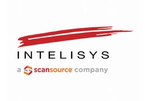 A logo of intlisys scansource company with white background